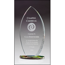 NEW Flame Series Clear Glass Award 